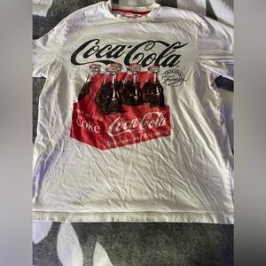 Coca-cola men’s shirt white small